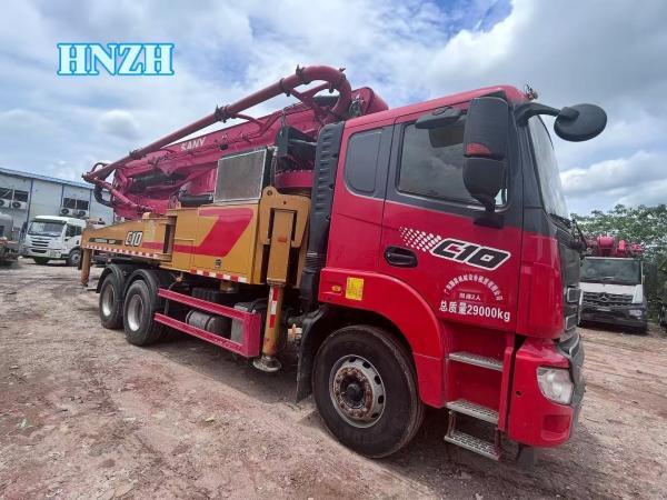 Second Hand Heavy Equipment For Construction 2021 Year Sany 43M Small Size Concrete Pump Truck With Sany Chassis For Sale In China
