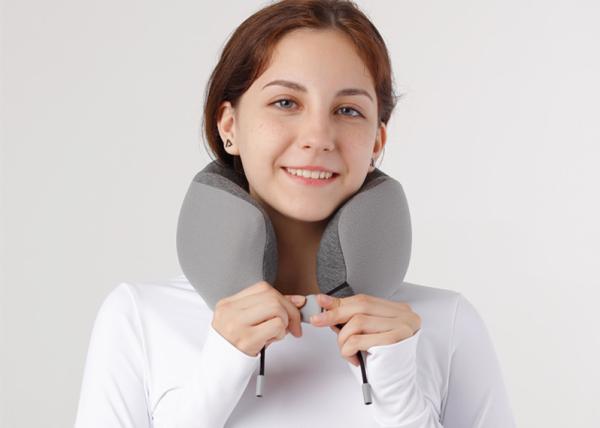U Shaped Neck Support Travel Pillow Memory Foam Filling For Travel Airplane