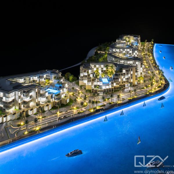 DAR GLOBAL Мини-архитектурные модели Блок строительства дизайн 1:250 Катар Les Vagues