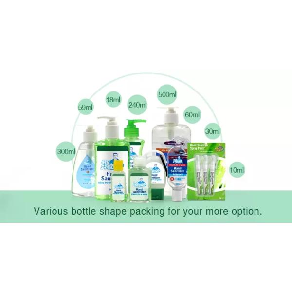 Safe Antibacterial Waterless Hand Sanitizer 30ml Liquid Gel No Stimulation