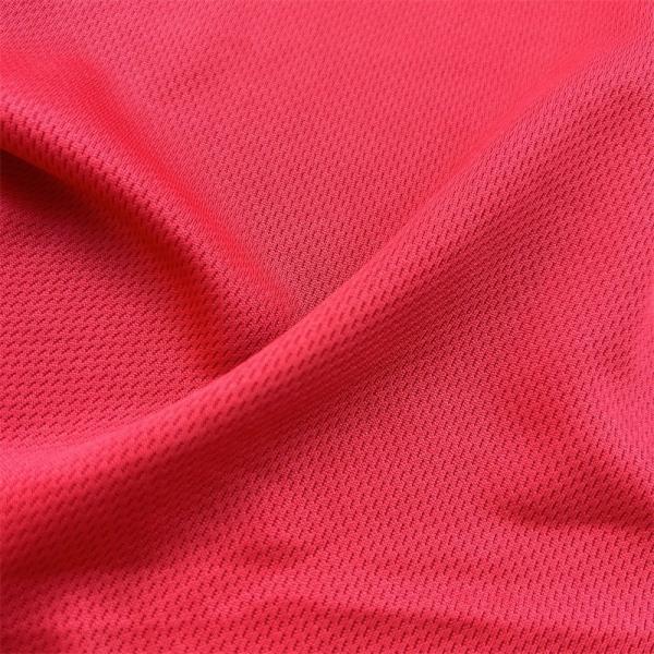 Dark Blue Polyester Birdseye Mesh Eyelet Jersey Fabric 140-160gsm For Sportswear