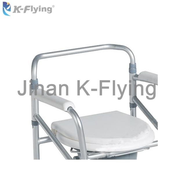 Steel Lage Capacity Medical Rehabilitation Equipment Disabled Elderly Toilet Chair