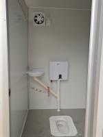 Banheiro portátil de aço temporário de acampamento modular banheiro público