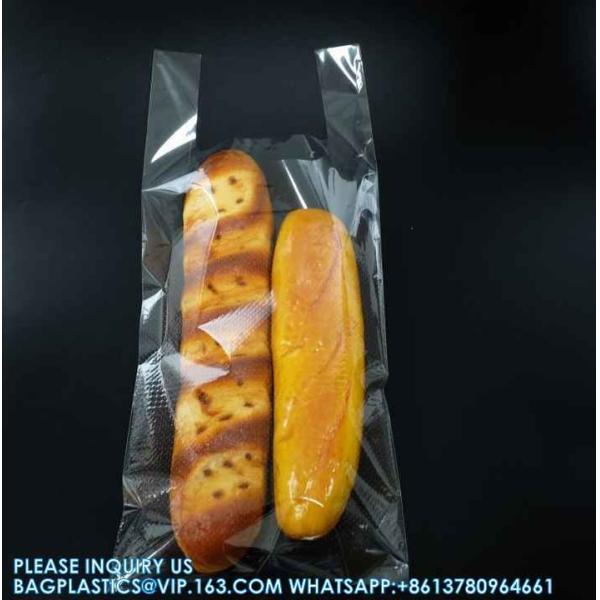 MICROPERFORATED FOOD BAGS, Cellophane Plastic Vest T-Shirt Bag Bread Packaging Bags Micro Perforate Lettuce Bag