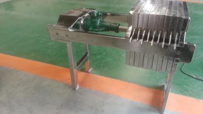 Sugar Syrup Food Filter Press na indústria petroleira SS304 manual 316L