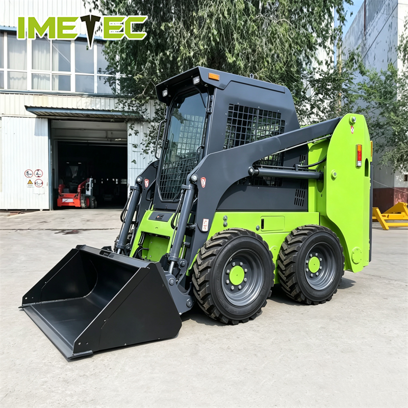 Multifunctional Skid Steer Loader Flexible Steering For Farming Construction 850kg