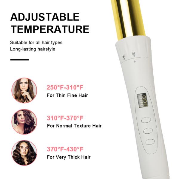 Titanium Interchangeable Hot Hair Tool Curling Wands Set 3 In 1