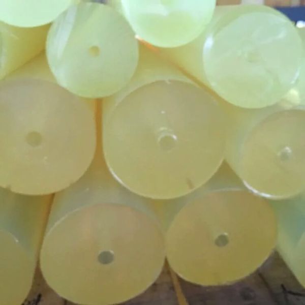 Yellow Polyurethane Rod with 120°C Working Temperature, 300-500mm Length, and Corrosion Resistant Properties