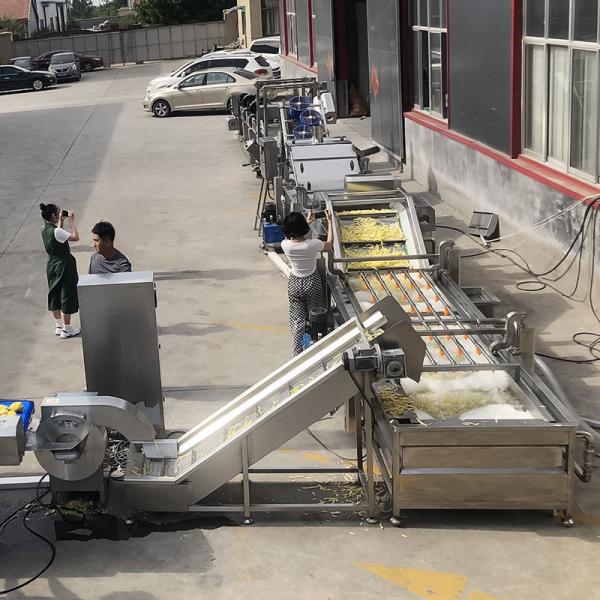 200 KG Full Automatic Quick Frozen French Fries Production Line 304 Food Grade Stainless Steel