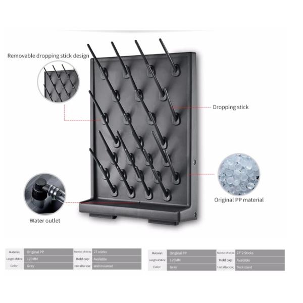 PP University Chemistry Laboratory Equipment Anti Corrosion Drying Rack