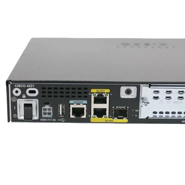 QoS Function Wired ISR4221/K9 4200 Series 4GB DRAM 8GB Flash Enterprise Router 2 Ports Gigabit Router Integrated Services Router