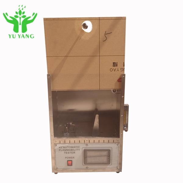45 Degree Flammability Testing Equipment Textiles Flame Testing