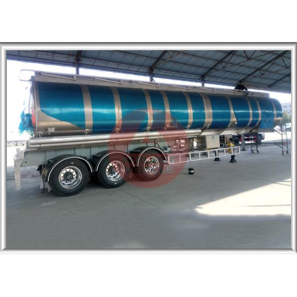 3 Axle 42000 L Fuel Transfer Tank Trailer / Tanker Trailer Large Carrying Capacity