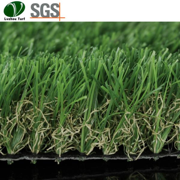 Decorative Plastic Lawn Grass Sbr or Pu Backing Glue 18900 Stitches Every Sqm