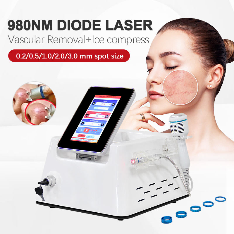 30W Laser Beauty Machine Air Cooling 980nm Diode Laser Vascular Removal Machine