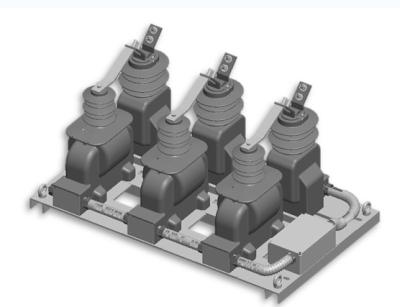 Compact 12kV MV Current Transformer Three Phase Overhead Line Column Installation