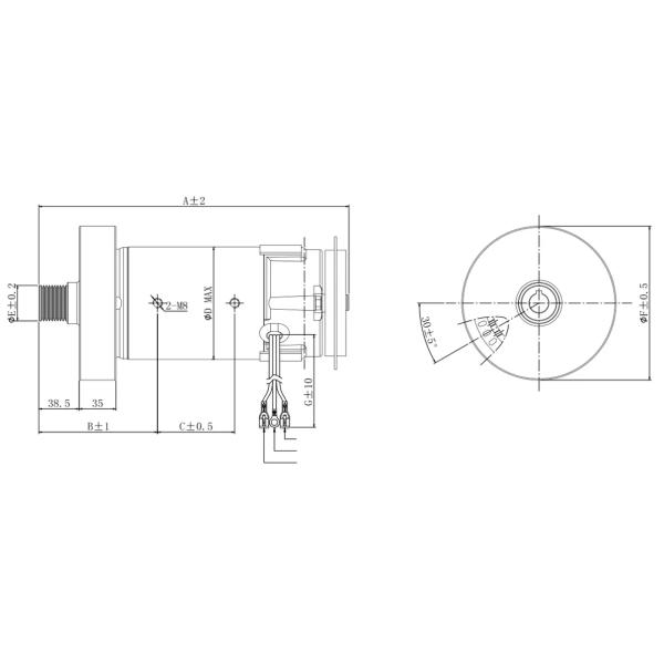 Moteur électrique du moteur 90-220V de C.C 4800RPM 1800W pour le moteur courant de machine
