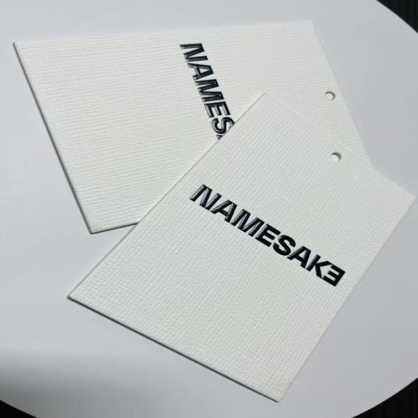 Writable Garment Clothing Hang Tag 280gsm Bristol Board For Retail