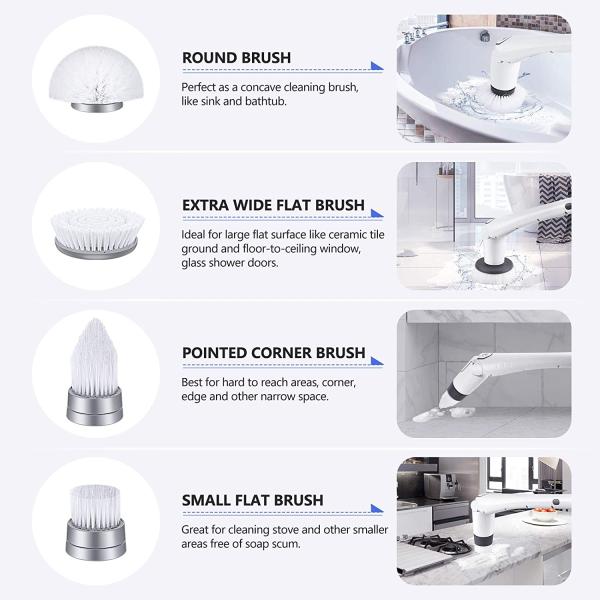 Уборщик Bathroom силы ливня 360 Grout электрического скруббера закрутки бесшнуровой