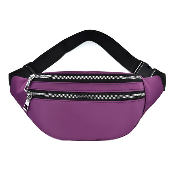 Customized Women Nylon Belt Bag Waterproof Cross Body Fanny Waist Pack with Material