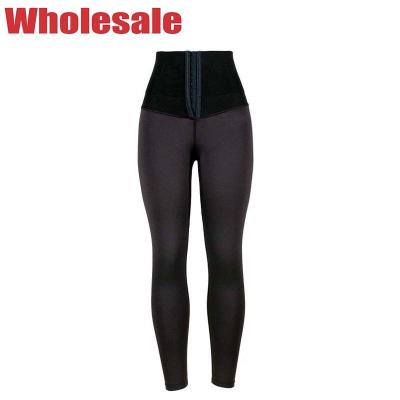 Caneleiras de Leggings High Waisted do instrutor da cintura da cintura do gancho com controle da barriga