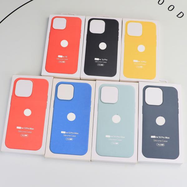 Shockproof Silicon Mobile Cover with Logo Magnetic Silicone Phone Case For iPhone 17