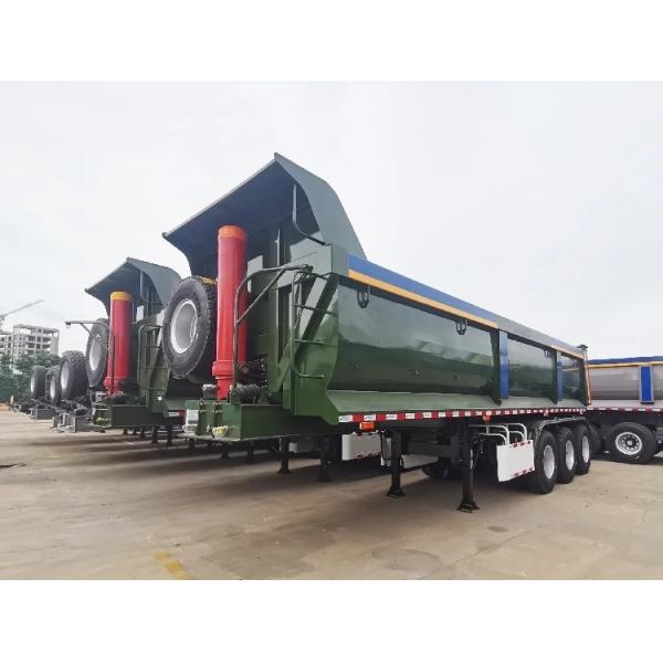Direct Special Transport Steel 50 Ton 3 Axle Dump Semi Trailer with 12r22.5 Tires