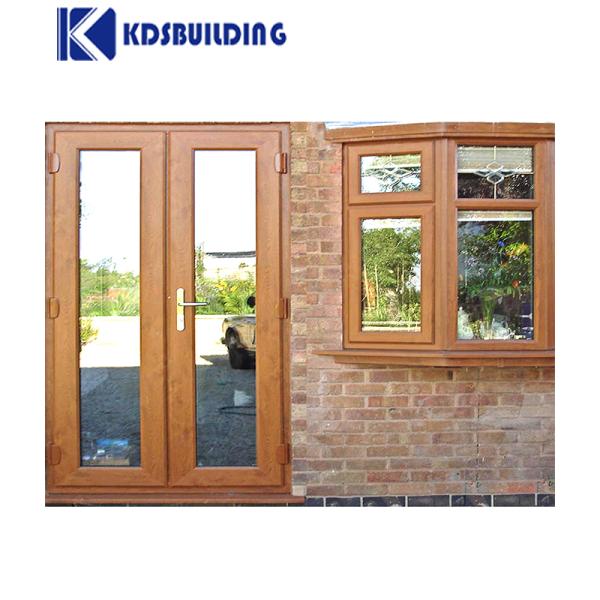 Precio barato Balcón de alta velocidad Fabricación exterior Puerta de PVC sólida para casas