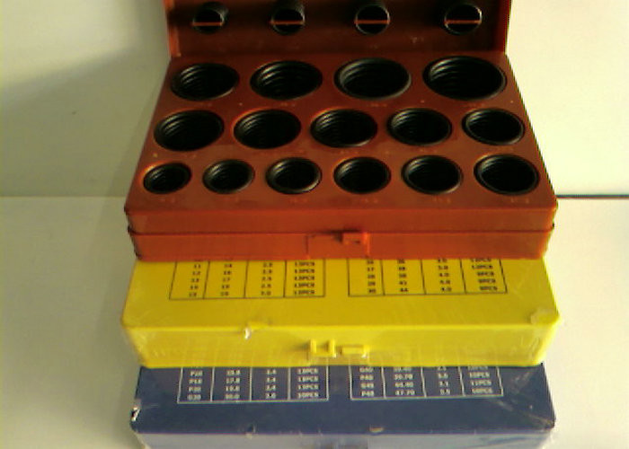Standard Size Silicone Rubber Washers O Ring Kit with 70 Shore A Hardness and ISO3601, AS568A, DIN3771, JIS B2401 Compliance