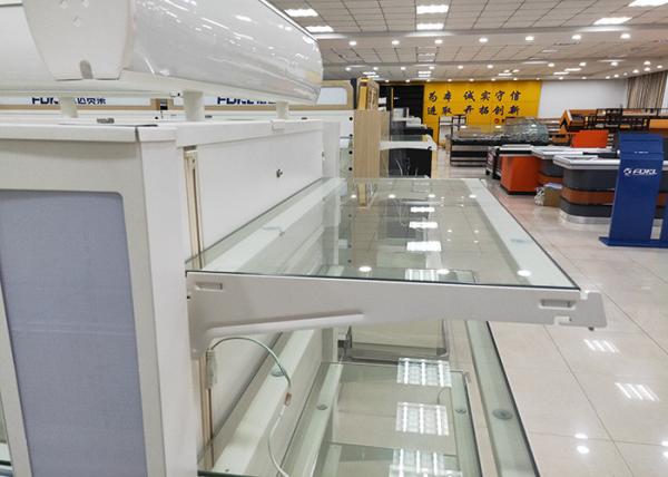Fashion Retail Gondola Shelving , Supermarket Vegetable And Fruit Display Shelf