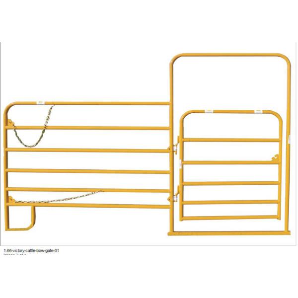 Pvc Coated Round Tube 42mm Livestock Farm Fence Panel 5ft X10FT Used In USA Market
