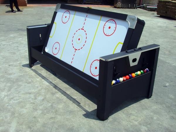 Indoor Full Size Air Hockey Table Swivel Game Table Sturdy Legs For Stability