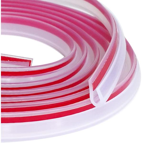 Décoration du bord du canal U en caoutchouc transparent Taille personnalisable pour des performances de scellement exceptionnelles