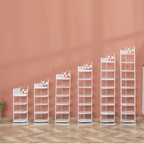Dustproof 7 Tier Bronze Metal Wire Shoe Rack