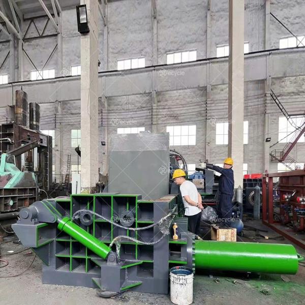 Baler de resíduos horizontais de bom desempenho para compressão de sucata de metal em gráficas