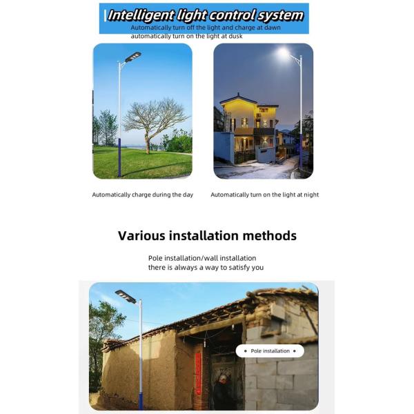 Household Led Street Lamp Waterproof Human Body Sensing Solar Street Lights