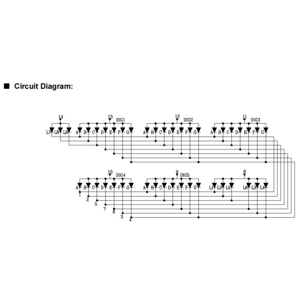 Числа красного лица 5 и 9 Windows показывают катод общего анода общий