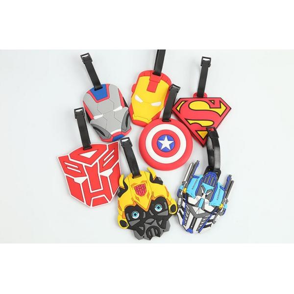 Wholesale Cute Cartoon Style Luggage Tag, Custom Travel Soft PVC Luggage Tags