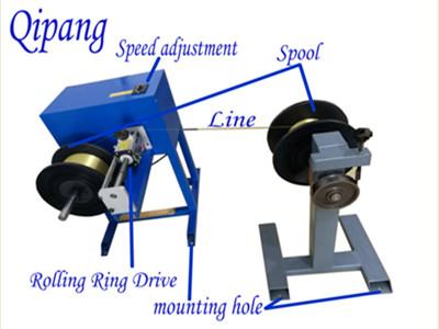 Shanghai Qipang 300 PVC Wire Rope Spooling winding machine Equipment Automated Rolling Ring Drive