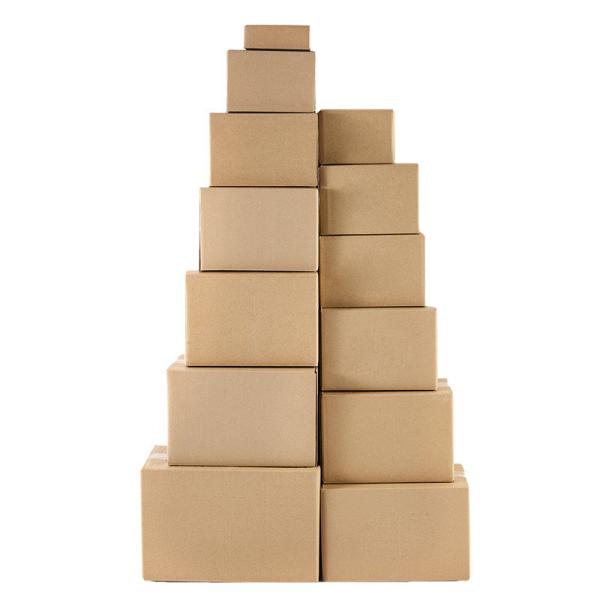 Cajas de correo planas reciclables personalizadas Papel corrugado rígido plegable