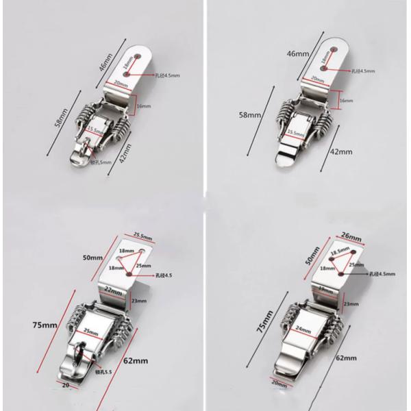 Adjustable Metric Measurement Stainless Steel Spring Lever Tension Latch Toggle Clamp for Toolbox Latch Locking Mechanism