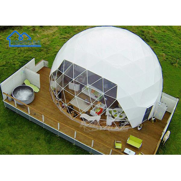 6m Dia Glamping Hotel Tent Hardwood Frame Insulated PVDF Coated for Safari Camps