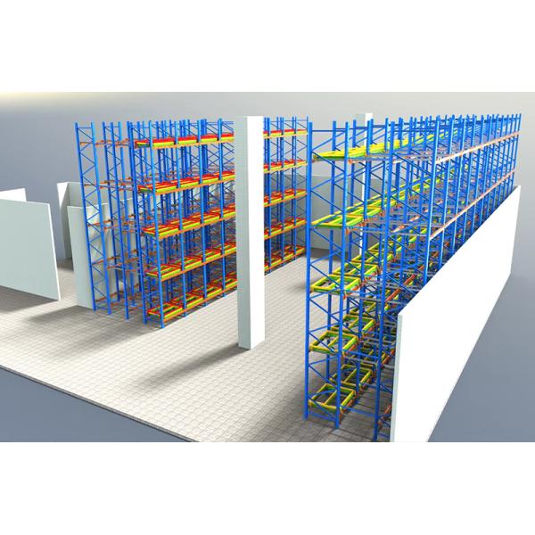 B22 Push Back Racking Warehouse Storage Push Back Pallet Rack Heavy Duty Rack