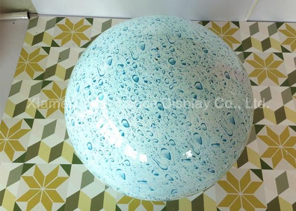 Round Ball Shape Fiberglass Resin Statues Decorative Water Transfer Printing