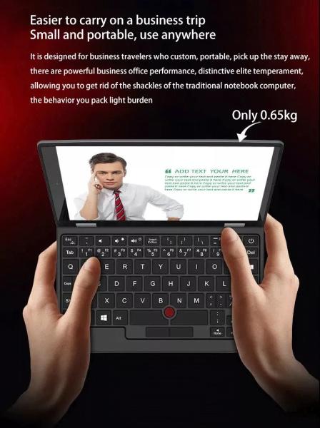 A7 7-Inch Factory price J4105 Quad-core Processor RAM12G 7-inch Touch Screen Mini Notebook Computer Business Office Learning Portable Computer