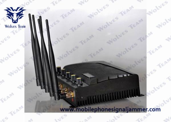 Black Cover Wifi Signal Jammer Easy Carrying Large Jamming Range 40 Meters