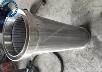 Tela de poupança de energia do entalhe de Coutinuous do fio do perfil para o filtro das águas residuais