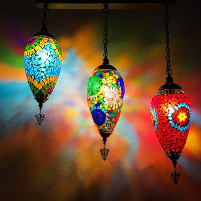 Bohemian chandelier Southeast Asian Cafe Restaurant Hotel Club Turkish chandelier(WH-DC-25)