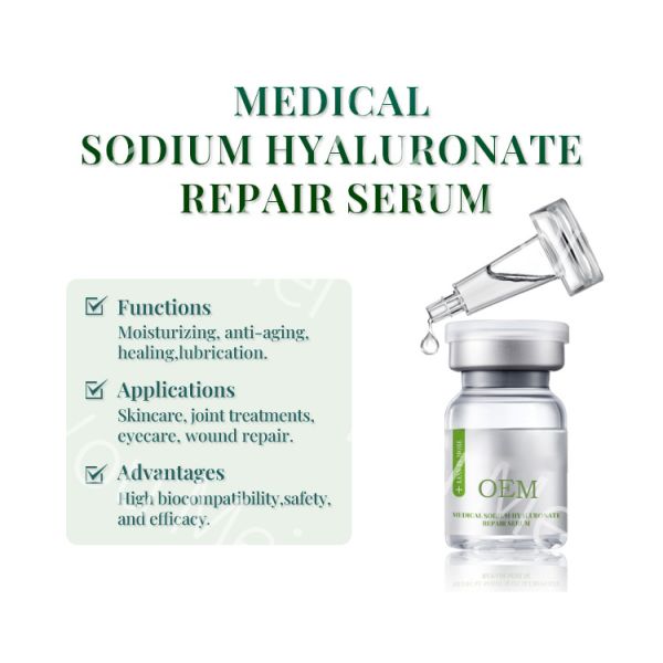 OEM ODM brand customized moisturizing serum vial hyaluronic acid acne treatment skin serum firming repair essence