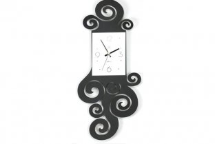  72 * 29 * 3cm Wrought Iron Wall Clocks with Acrylic Cover CK001